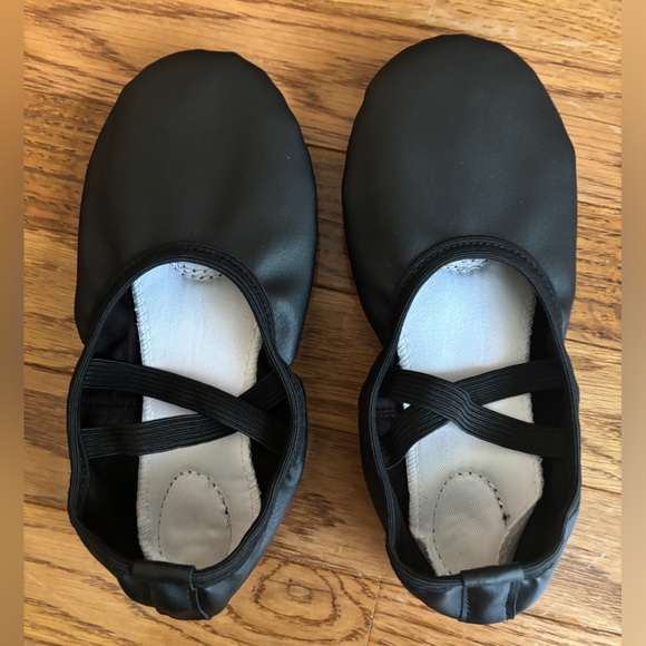 Stelle Split Sole Ballet Shoes. Black. PU Upper, Suede Sole, Pull-On, Size 5 NEW - Picture 5 of 9